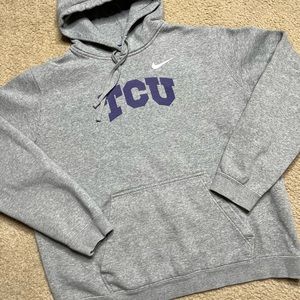Texas Christian University Horned Frogs Hooded Sweatshirt | Sz L Men